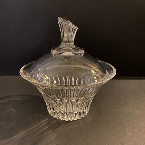 Royal Crystal Rock RCR 24% Lead Crystal Lidded Candy Dish Bowl
